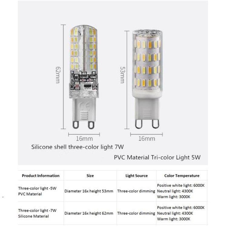7W G9 LED Energy-saving Light Bulb Light Source(Neutral Light) - LED Blubs & Tubes by PMc TechLife | Online Shopping South Africa | PMc TechLife | Buy Now Pay Later Mobicred