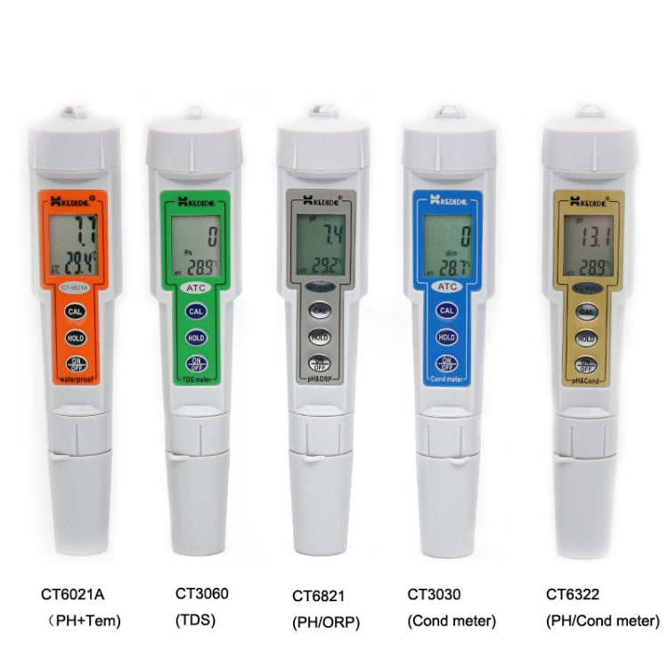 Kedida CT6021A PH + Temp Meter Portable LCD Digital Water Testing Measurement Pen - PH & Moisture Meter by PMC Jewellery | Online Shopping South Africa | PMC Jewellery | Buy Now Pay Later Mobicred