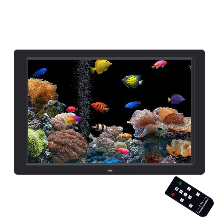 DPF-1201 12 inch 1280x800 Resolution Wall Mounted Advertising Machine LCD Electronic Photo Frame, Plug:EU Plug(Black) - 11-15 inch by PMC Jewellery | Online Shopping South Africa | PMC Jewellery | Buy Now Pay Later Mobicred