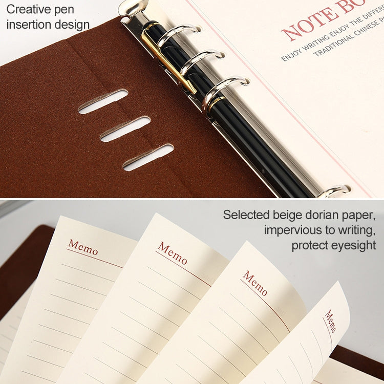 Business Notepad Loose Leaf Replaceable Inner Notebook Thickened Diary Book, Color:A5 Black - Notebooks by PMc TechLife | Online Shopping South Africa | PMc TechLife | Buy Now Pay Later Mobicred