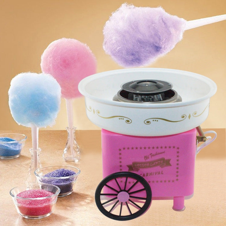 Retro Trolley Mini Cotton Candy Machine, Specification:European Regulations 220 V(Pink) - free shipping - PMC TechLife - Order now!