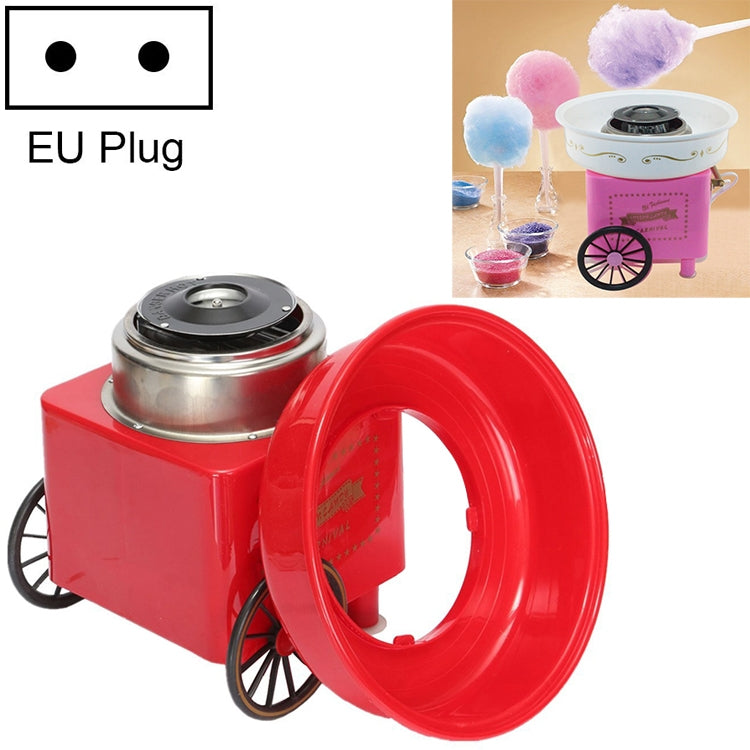 Retro Trolley Mini Cotton Candy Machine, Specification:European Regulations 220 V(Red) - free shipping - PMC TechLife - Order now!