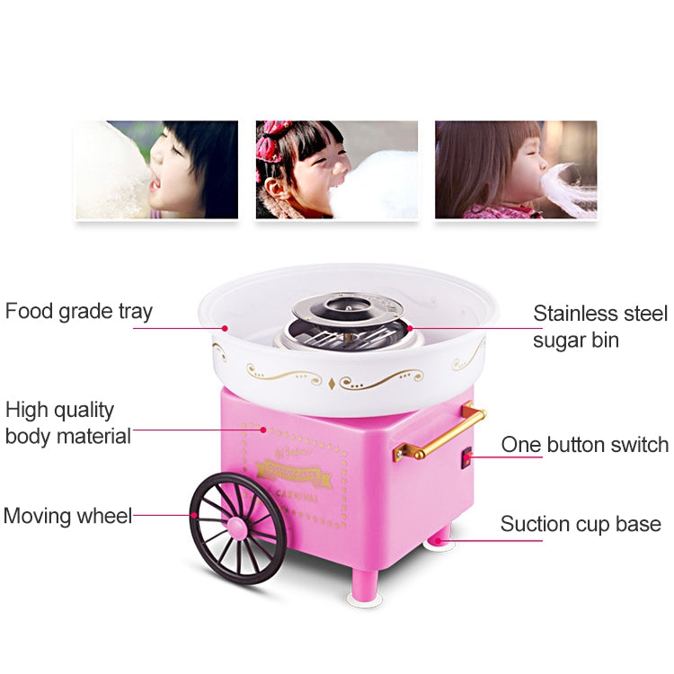 Retro Trolley Mini Cotton Candy Machine, Specification:European Regulations 220 V(Red) - free shipping - PMC TechLife - Order now!