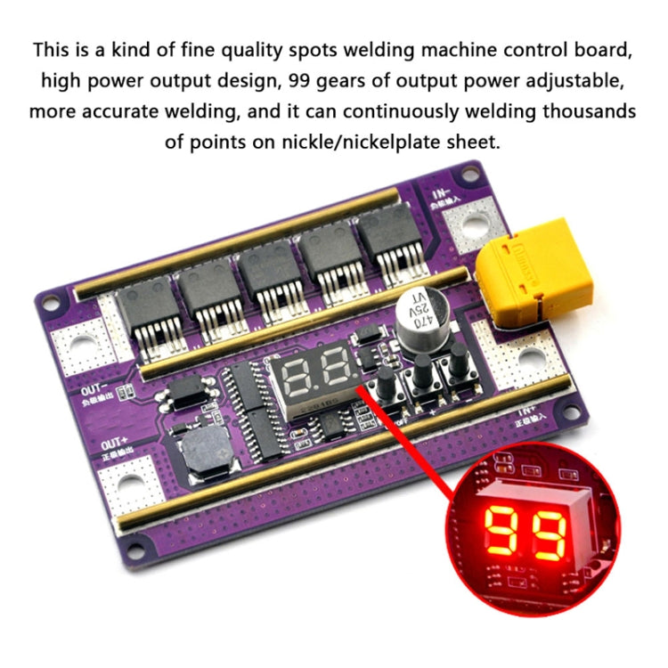 Start Treasure Version 12V Digital Display DIY Battery Spot Welding Machine Pen Control, Style:10 Square Pen With Case - Others by PMC TechLife | Online Shopping South Africa | PMC TechLife | Buy Now Pay Later Mobicred