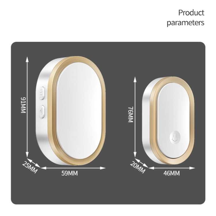 CACAZI A99 Home Smart Remote Control Doorbell Elderly Pager, Style:UK Plug(White) - Wireless Doorbell by CACAZI | Online Shopping South Africa | PMC Jewellery | Buy Now Pay Later Mobicred