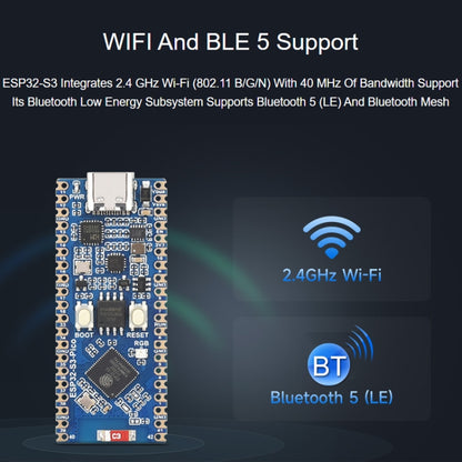 Waveshare ESP32-S3 Microcontroller 2.4 GHz Wi-Fi Development Board Dual-core Processor - Arduino Nucleo Accessories by Waveshare | Online Shopping South Africa | PMC Jewellery | Buy Now Pay Later Mobicred