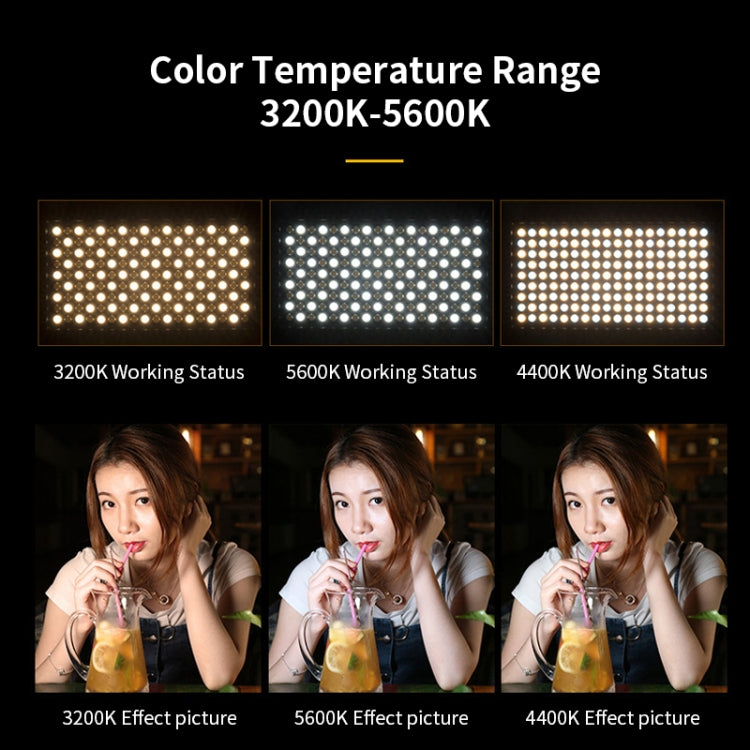 E900  55W  3000K-6500K Flat Panel Lights Live Broadcast Fill Light Knob Model -  by PMC TechLife | Online Shopping South Africa | PMC TechLife | Buy Now Pay Later Mobicred