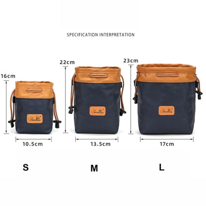 S.C.COTTON Camera Lens Protection Bag Liner Bag Waterproof Camera Storage Bag, Size: L(Blue) - Soft Bag by S.C.COTTON | Online Shopping South Africa | PMC Jewellery | Buy Now Pay Later Mobicred