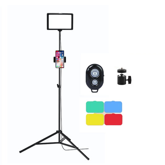 6 Inch 3200-5500K Three-color Temperature Photography Flat-panel Live Fill Light,Spec: 0.5m Bracket +Bluetooth RC - Selfie Light by PMC Jewellery | Online Shopping South Africa | PMC Jewellery | Buy Now Pay Later Mobicred