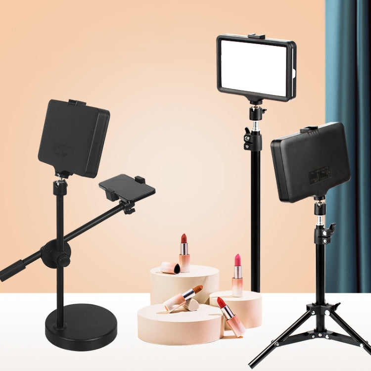 6 Inch 3200-5500K Three-color Temperature Photography Flat-panel Live Fill Light,Spec: 2.1m Bracket+Bluetooth RC - free shipping - PMC Jewellery - Order now!