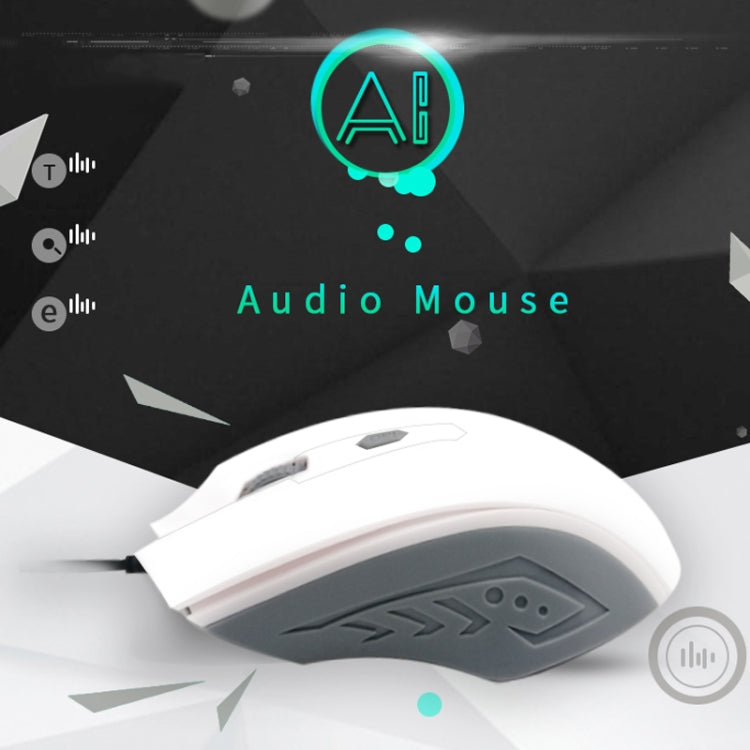 Pcsensor MOS4 4 Keys 2400DPI Game Intelligent Voice Recognition Input Mouse, Cable Length: 1.5m(Sound) - Wired Mice by Pcsensor | Online Shopping South Africa | PMC Jewellery | Buy Now Pay Later Mobicred