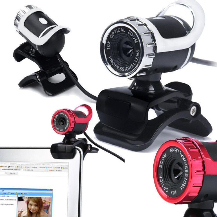 HXSJ A859 480P Computer Network Course Camera Video USB Camera Built-in Sound-absorbing Microphone(No Camera Function  Red) - free shipping - PMC Jewellery - Order now!