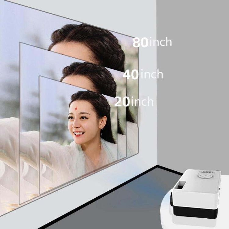 S261/J16 Home Mini HD 1080P Portable LED Projector, Support TF Card / AV / U Disk, Plug Specification:EU Plug(Blue White) - Mini Projector by PMC Jewellery | Online Shopping South Africa | PMC Jewellery | Buy Now Pay Later Mobicred