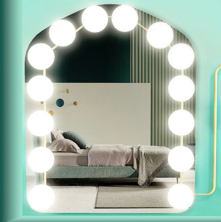 14  LEDs Mirror Front Light Dimmable Makeup Mirror USB Touch Control Light - free shipping - PMc TechLife - Order now!