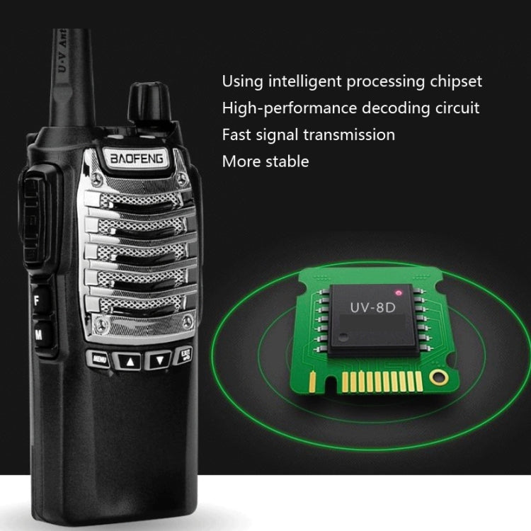 Baofeng UV-8D 8W High-power Dual-transmit Button Multifunctional Walkie-talkie, Plug Specifications:AU Plug - Handheld Walkie Talkie by Baofeng | Online Shopping South Africa | PMC Jewellery | Buy Now Pay Later Mobicred