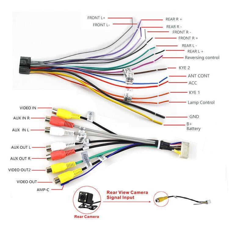 Universal Machine Android Smart Navigation Car Navigation DVD Reversing Video Integrated Machine, Size:9inch 2+16G, Specification:Standard+8 Lights Camera - Car DVD by PMC TechLife | Online Shopping South Africa | PMC TechLife | Buy Now Pay Later Mobicred
