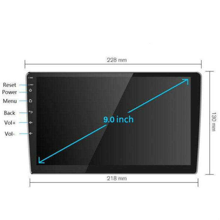 Universal Machine Android Smart Navigation Car Navigation DVD Reversing Video Integrated Machine, Size:9inch 1+16G, Specification:Standard+12 Lights Camera - free shipping - PMC TechLife - Order now!