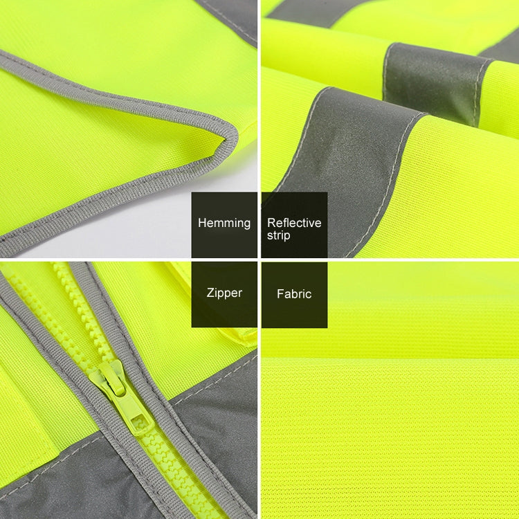 Multi-pockets Safety Vest Reflective Workwear Clothing, Size:XXL-Chest 130cm(Yellow) - Reflective Safety Clothing by PMC Jewellery | Online Shopping South Africa | PMC Jewellery | Buy Now Pay Later Mobicred