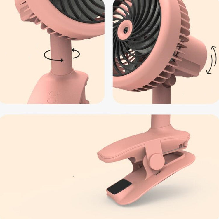 Desktop Office Small Fan USB Charging Clip Fan(White) - free shipping - PMC Jewellery - Order now!