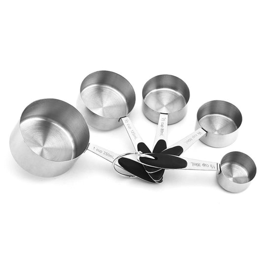 5 in 1 Stainless Steel Measuring Spoon Set Coffee Spoon Baking Kitchen Gadget, Style:Measuring Cup(Black) - Coffee Tools by PMC Jewellery | Online Shopping South Africa | PMC Jewellery | Buy Now Pay Later Mobicred