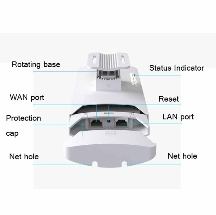 COMFAST CF-E120A 5.8G Outdoor Wireless High-Power Monitoring CPE Bridge, Specification:US Plug - free shipping - PMC Jewellery - Order now!