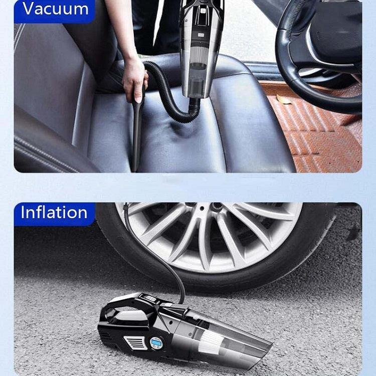 Car Vacuum Cleaner Air Pump Four-In-One Car Air Pump Digital Display 120W, Specification:Wired, Style:Mechanical Watch - Vacuum Cleaner by PMC Jewellery | Online Shopping South Africa | PMC Jewellery | Buy Now Pay Later Mobicred