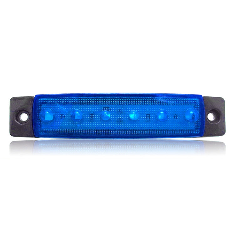 4 PCS 12V 6 SMD Auto Car Bus Truck Wagons External Side Marker Lights LED Trailer Indicator Light Rear Side Lamp(Blue) - Clearance Lights by PMC Jewellery | Online Shopping South Africa | PMC Jewellery | Buy Now Pay Later Mobicred