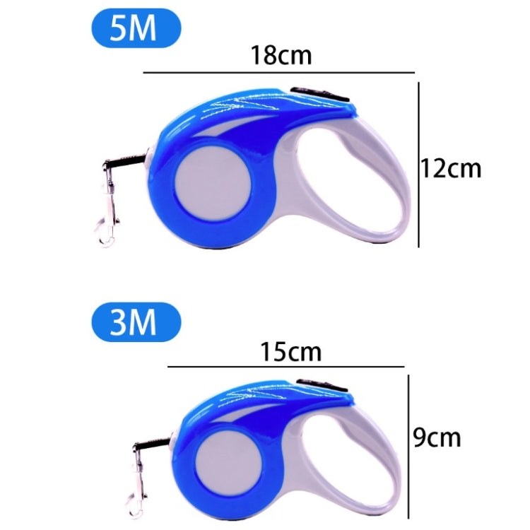 Automatic Pet Traction Device Household Dog Walking Retractable Traction Rope, Length:5m(Blue) - Leashes & Chest Strap by PMC Jewellery | Online Shopping South Africa | PMC Jewellery