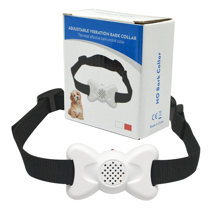 Automatic Voice Control Bark Arrester Collar Pet Supplies Trainer(White) - Training Aids by PMC Jewellery | Online Shopping South Africa | PMC Jewellery | Buy Now Pay Later Mobicred