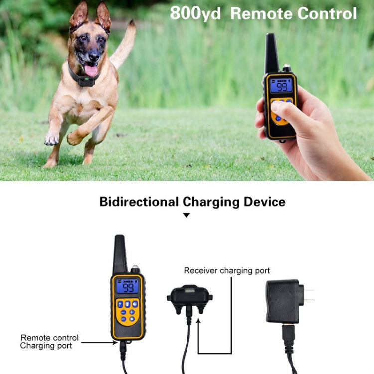 Bark Stopper Dog Training Device Dog Collar with Electric Shock Vibration Warning(AU Plug) - Training Aids by PMC Jewellery | Online Shopping South Africa | PMC Jewellery | Buy Now Pay Later Mobicred