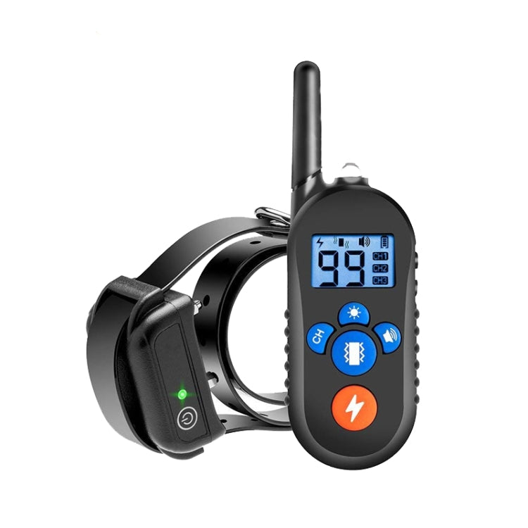800m Remote Control Electric Shock Bark Stopper Vibration Warning Pet Supplies Electronic Waterproof Collar Dog Training Device, Style:556-1(UK Plug) - Training Aids by PMC Jewellery | Online Shopping South Africa | PMC Jewellery | Buy Now Pay Later Mobicred