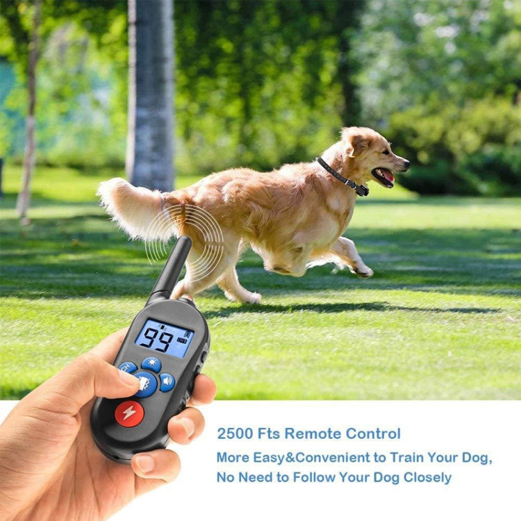 800m Remote Control Electric Shock Bark Stopper Vibration Warning Pet Supplies Electronic Waterproof Collar Dog Training Device, Style:556-1(UK Plug) - Training Aids by PMC Jewellery | Online Shopping South Africa | PMC Jewellery | Buy Now Pay Later Mobicred