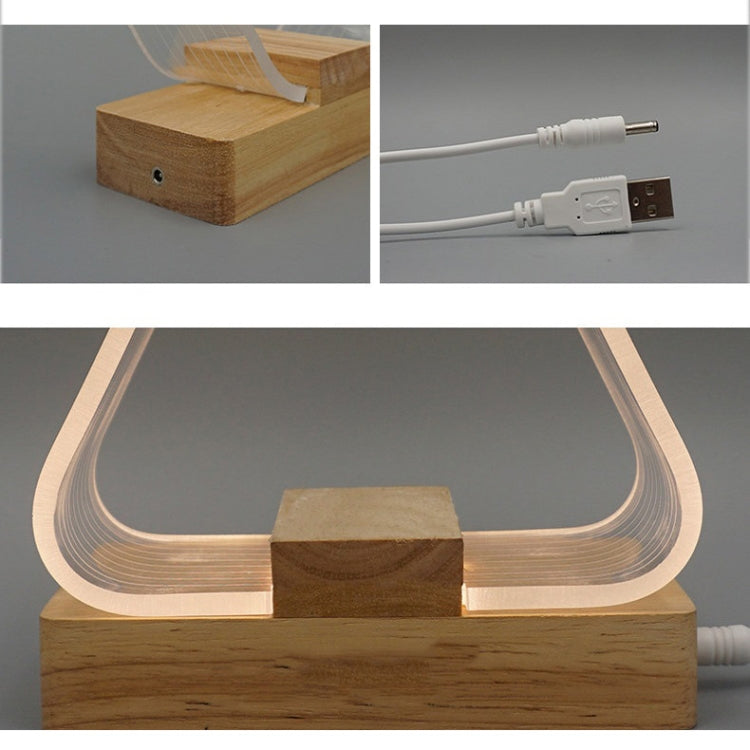 USB Simple Study Desk Lamp LED Acrylic Night Light - Bedside Light by PMc TechLife | Online Shopping South Africa | PMc TechLife | Buy Now Pay Later Mobicred