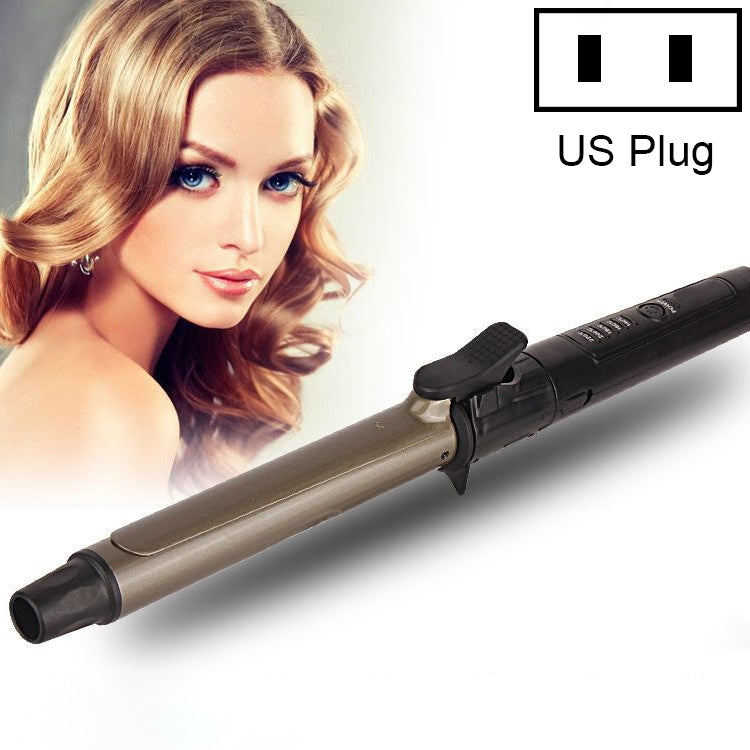 Nano Titanium Hair Curler with LED Digital Temperature Display, Size: 22mm, US Plug - free shipping - PMC TechLife - Order now!