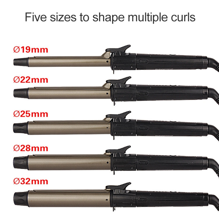 Nano Titanium Hair Curler with LED Digital Temperature Display, Size: 32mm, US Plug - free shipping - PMC TechLife - Order now!