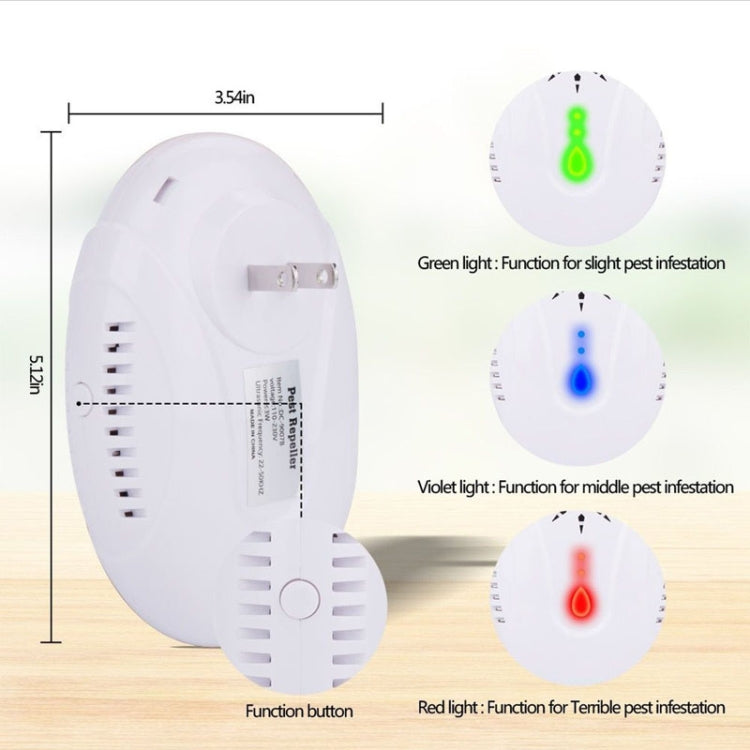 DC-9007 Ultrasonic Mosquito Repellent Portable Insect Repellent, Style:UK Plug(White) - Repellents by PMC Jewellery | Online Shopping South Africa | PMC Jewellery | Buy Now Pay Later Mobicred