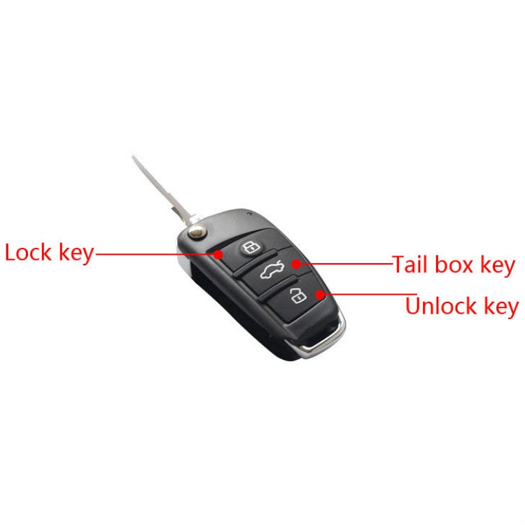 5pcs /Set Car Remote Control Central Lock Keyless Entry System 12V Universal Model Key - Remote Control by PMC Jewellery | Online Shopping South Africa | PMC Jewellery