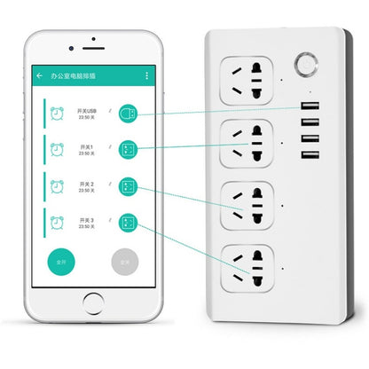 Home Office Wifi Mobile Phone Remote Control Timer Switch Voice Control Power Strip, Line length: 1.5m(US Plug) - Smart Socket by PMC Jewellery | Online Shopping South Africa | PMC Jewellery | Buy Now Pay Later Mobicred