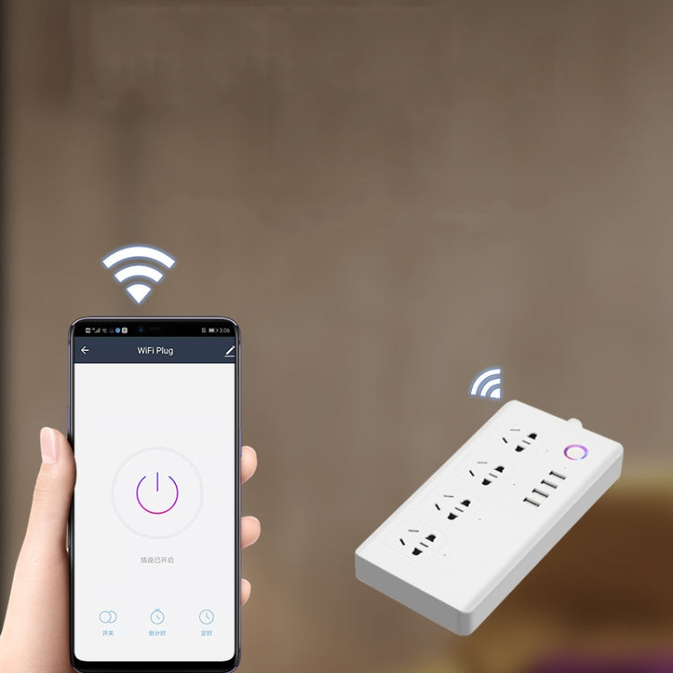 Home Office Wifi Mobile Phone Remote Control Timer Switch Voice Control Power Strip, Line length: 1.5m(AU Plug) - Smart Socket by PMC Jewellery | Online Shopping South Africa | PMC Jewellery | Buy Now Pay Later Mobicred