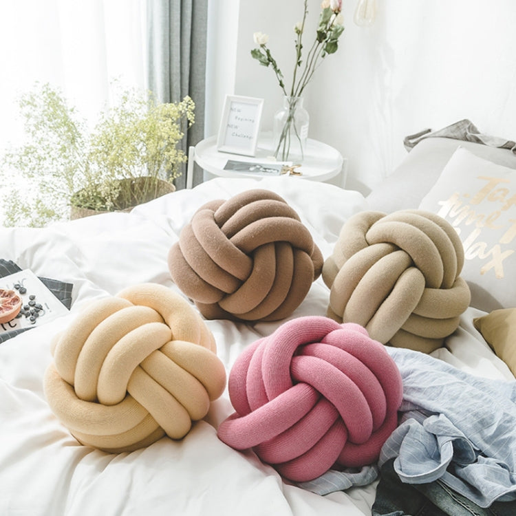 Hand-Made Knotted Ball Pillow, Size: Diameter: 25~30cm(Sky Blue) - Cushions & Pillows by PMC TechLife | Online Shopping South Africa | PMC TechLife | Buy Now Pay Later Mobicred