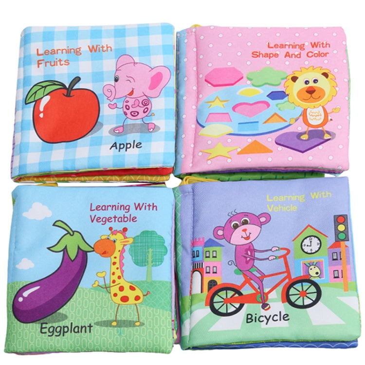 Baby Rattles Toy Soft Animal Cloth Book Newborn Stroller Hanging Toy Early Learning Education Baby Toys(Vegetable) - Baby Toys by PMC Jewellery | Online Shopping South Africa | PMC Jewellery