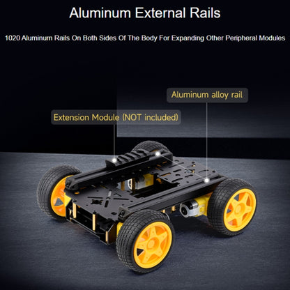 Waveshare Smart Mobile Robot Chassis Kit, Chassis:Normal(Mecanum Wheels) - Robotics Accessories by Waveshare | Online Shopping South Africa | PMC Jewellery | Buy Now Pay Later Mobicred