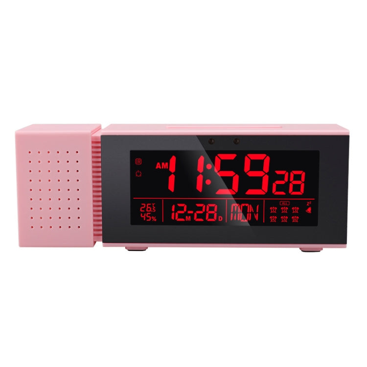 TS-P30 Multifunctional Night Light Alarm Digital Clock with FM Radio & Temperature / Humidity Display & IR Sensor Function(Pink) - Alarm Clocks by PMc TechLife | Online Shopping South Africa | PMc TechLife | Buy Now Pay Later Mobicred