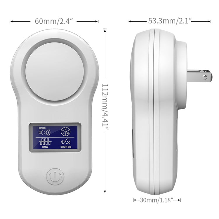 BG-305 Display Ultrasonic Insect Repellent, Product specifications: UK Plug(White) - Repellents by PMC TechLife | Online Shopping South Africa | PMC TechLife | Buy Now Pay Later Mobicred