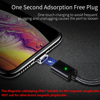 2 PCS ESSAGER Smartphone Fast Charging and Data Transmission Magnetic Cable with 8 Pin Magnetic Head, Cable Length: 1m(Silver) - Charging Cable & Head by PMC Jewellery | Online Shopping South Africa | PMC Jewellery | Buy Now Pay Later Mobicred