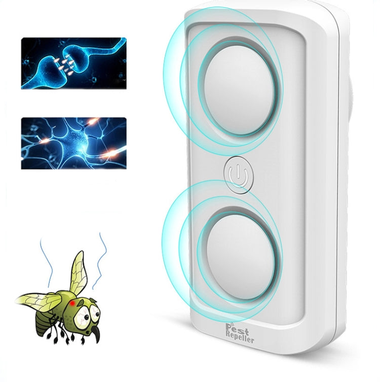 BG302 Dual-Speaker Intelligent Frequency Conversion Mosquito Repellent Ultrasonic Insect Repellent, Product specifications:  EU Plug 220V(Black) - Repellents by PMC TechLife | Online Shopping South Africa | PMC TechLife | Buy Now Pay Later Mobicred