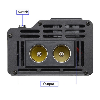 XUYUAN 4000W Car Inverter LED Colorful Atmosphere Light 4 USB Charging Converter, Specification: 24V-220V - Modified Square Wave by PMC Jewellery | Online Shopping South Africa | PMC Jewellery | Buy Now Pay Later Mobicred