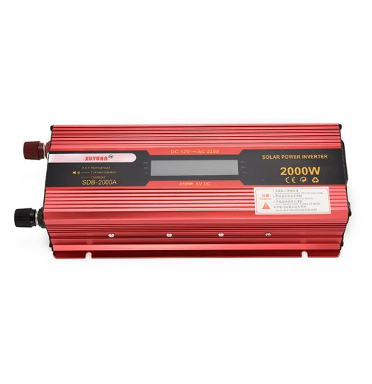 XUYUAN 2000W Car Battery Inverter with LCD Display, Specification: 12V to 220V -  by XUYUAN | Online Shopping South Africa | PMC Jewellery | Buy Now Pay Later Mobicred