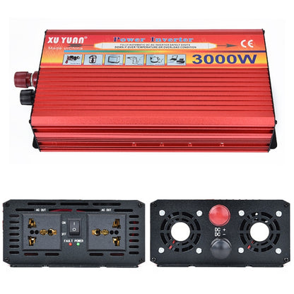 XUYUAN 3000W Car Inverter Car Home Power Converter, Specification: 12V to 220V -  by XUYUAN | Online Shopping South Africa | PMC Jewellery | Buy Now Pay Later Mobicred