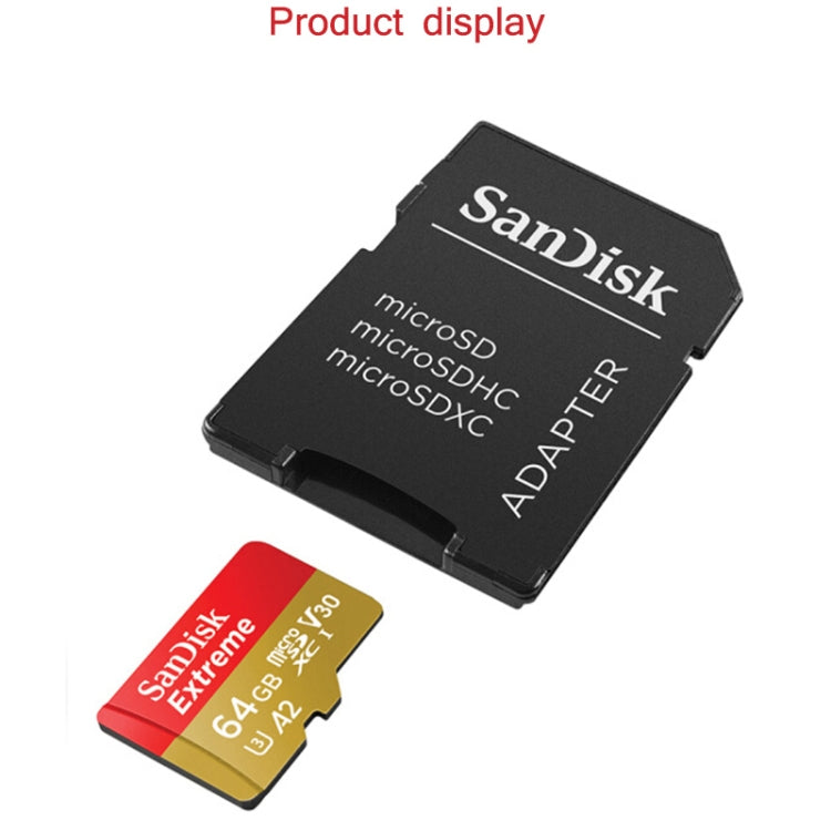 SanDisk U3 High-Speed Micro SD Card  TF Card Memory Card for GoPro Sports Camera, Drone, Monitoring 256GB(A2), Colour: Black Card - Micro SD Card by SanDisk | Online Shopping South Africa | PMC Jewellery | Buy Now Pay Later Mobicred